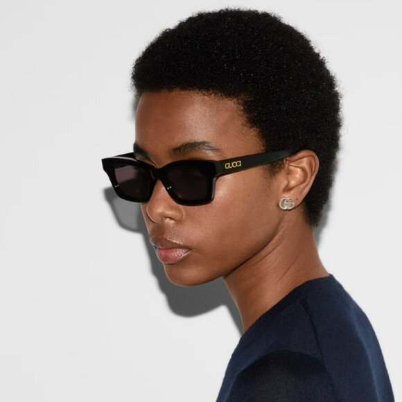Gucci Women’s Cat-Eye Sunglasses – Black Frame Grey Lenses | Model: GG1790S 001 main image 11
